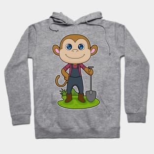 Monkey Farmer Shovel Hoodie